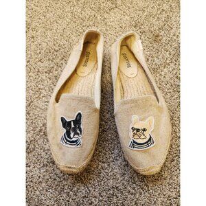 Soludos tan frenchie dogs espadrilles 8.5